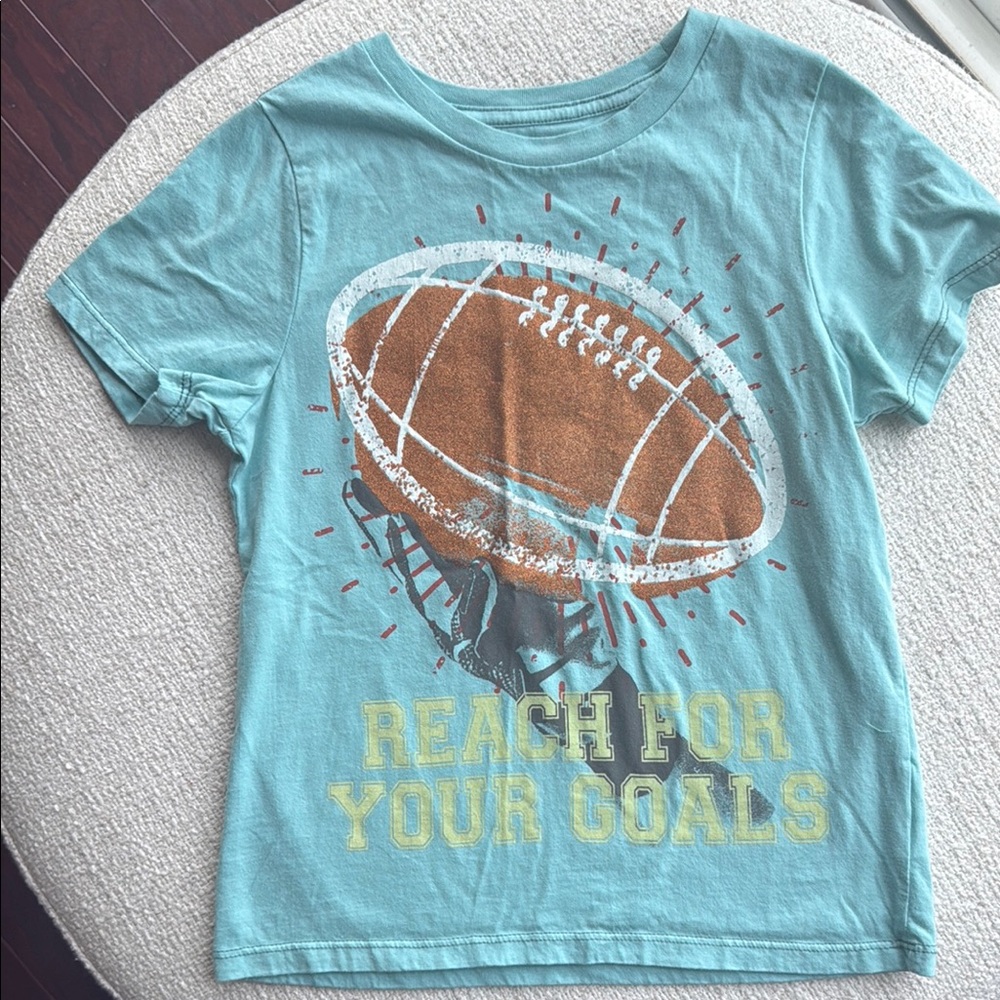 Peek Graphic Tee - Blue Football Design